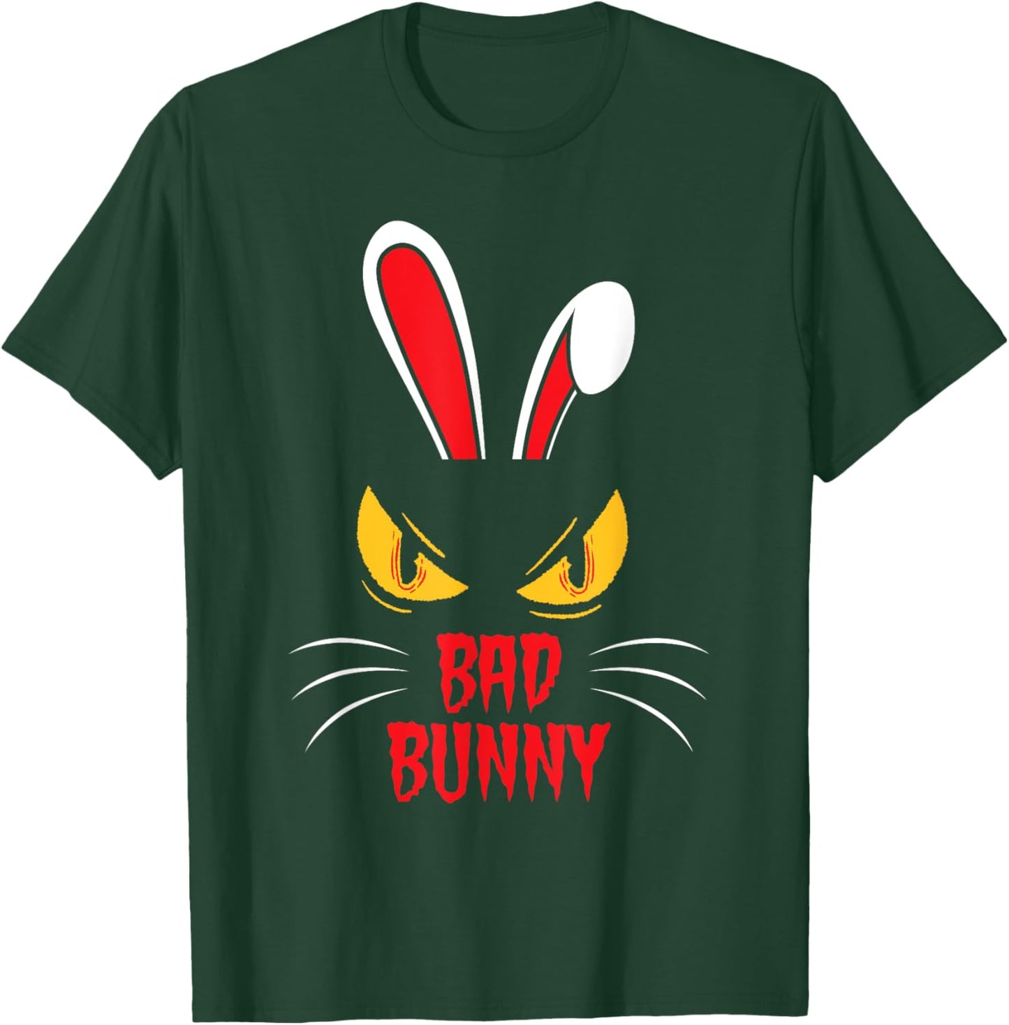 Bad Rabbit Creepy Rabbit Cool Animal Friend T-Shirt - T-Shirt | Forest