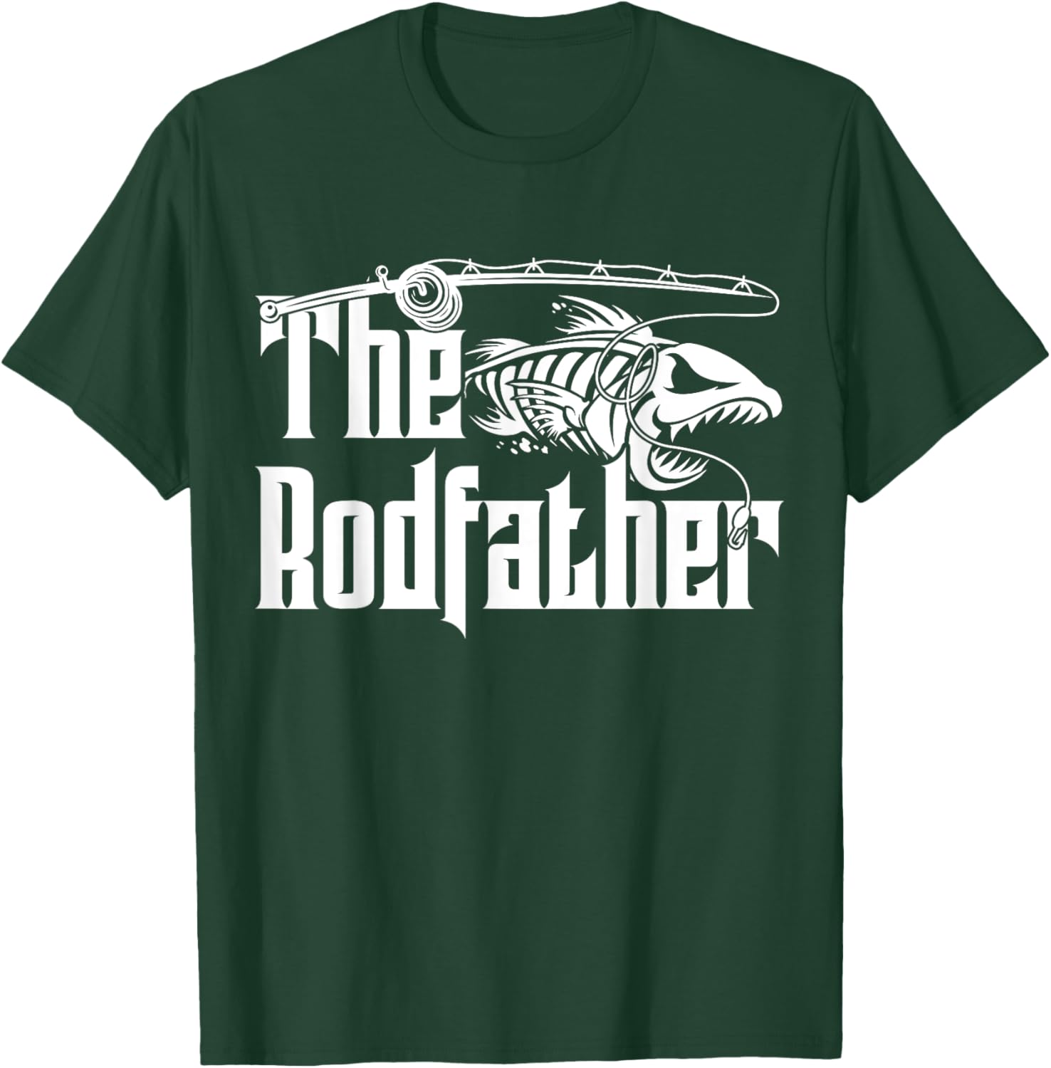 The Rodfather | Fishing T-Shirt - T-Shirt | Forest