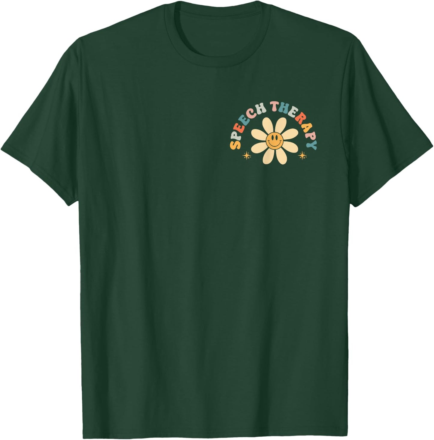 Speech Therapy Pocket Design SLP Language Pathologist T-Shirt - T-Shirt | Forest