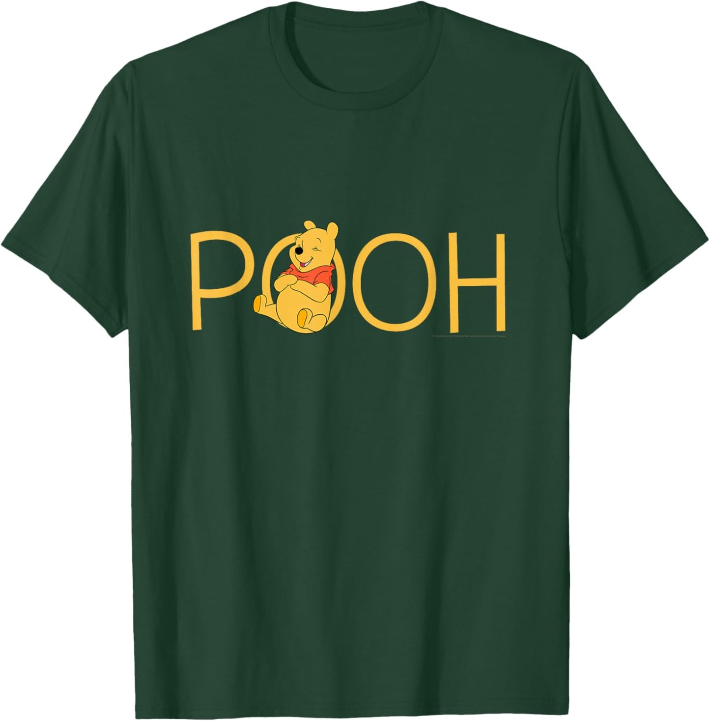 Disney Winnie The Pooh Classic Lettering Small T-Shirt - T-Shirt | Forest