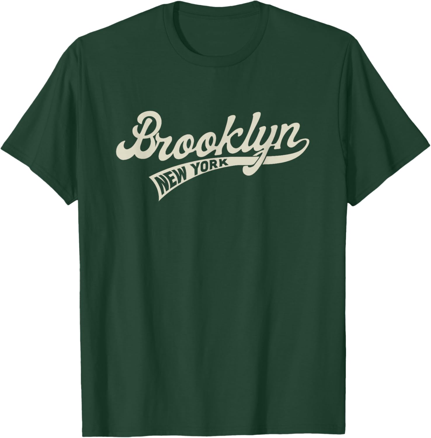 Vintage Baseball Style Brooklyn & Women T-Shirt - T-Shirt | Forest