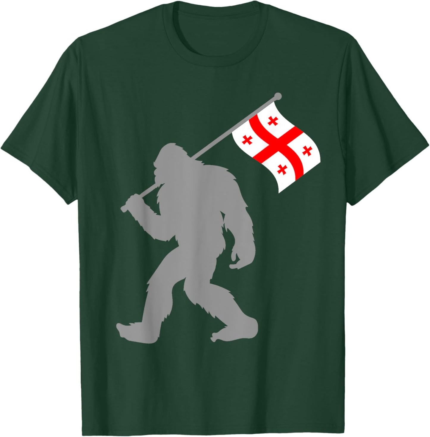 Sak’art'velo or Georgian Flag on Georgia Flag T-Shirt - T-Shirt | Forest