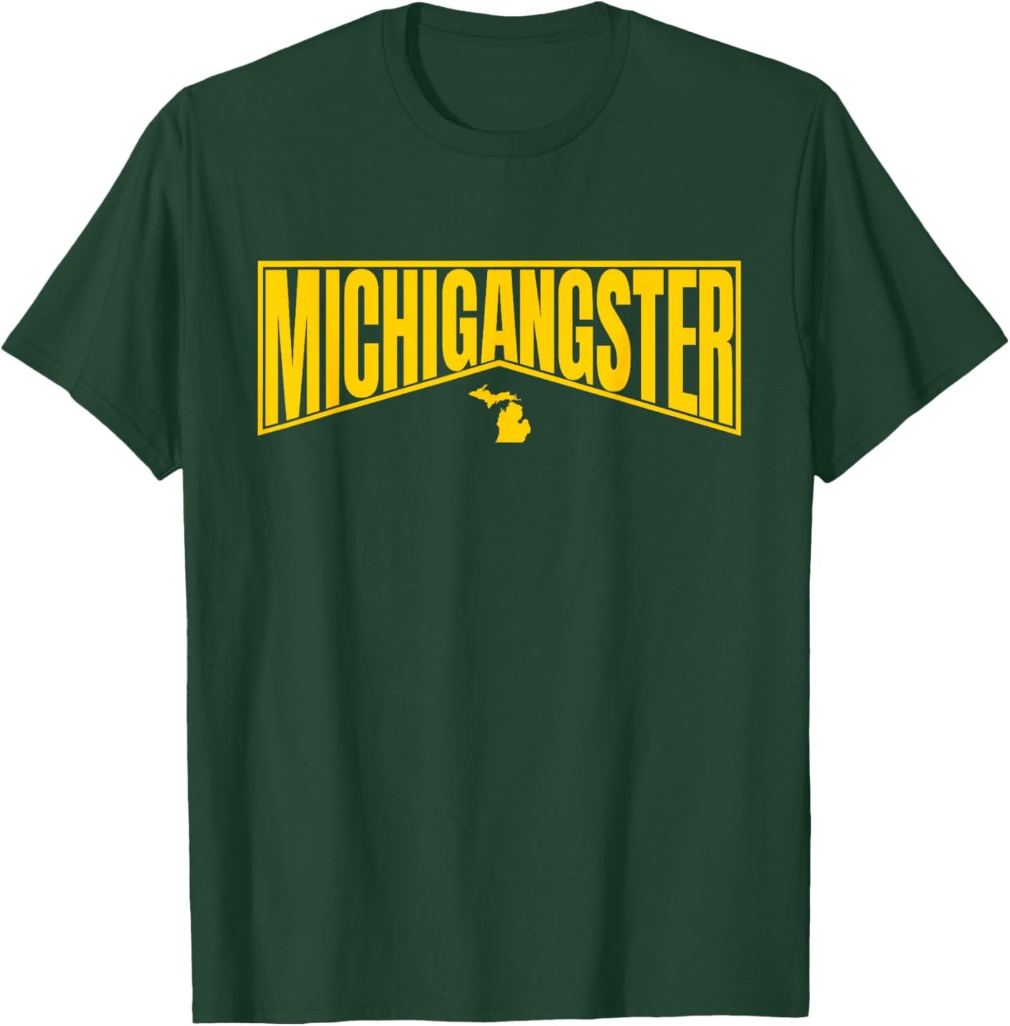 Michigan Pride UP Michiganian Michigangster T-Shirt - T-Shirt | Forest