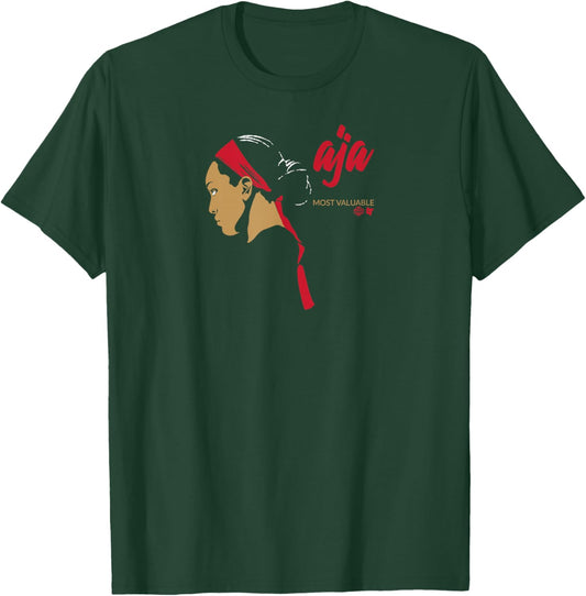 A'ja Wilson - Most Valuable A'ja - Las Vegas Basketball Small T-Shirt - T-Shirt | Forest
