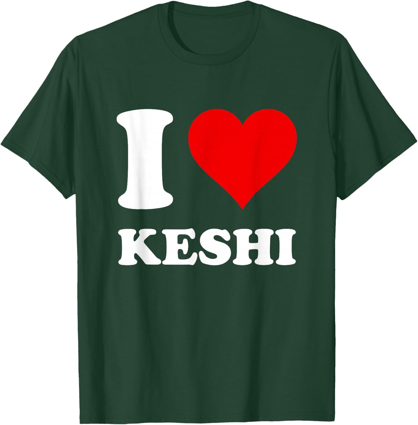 Red Heart I Love Keshi T-Shirt - T-Shirt | Forest