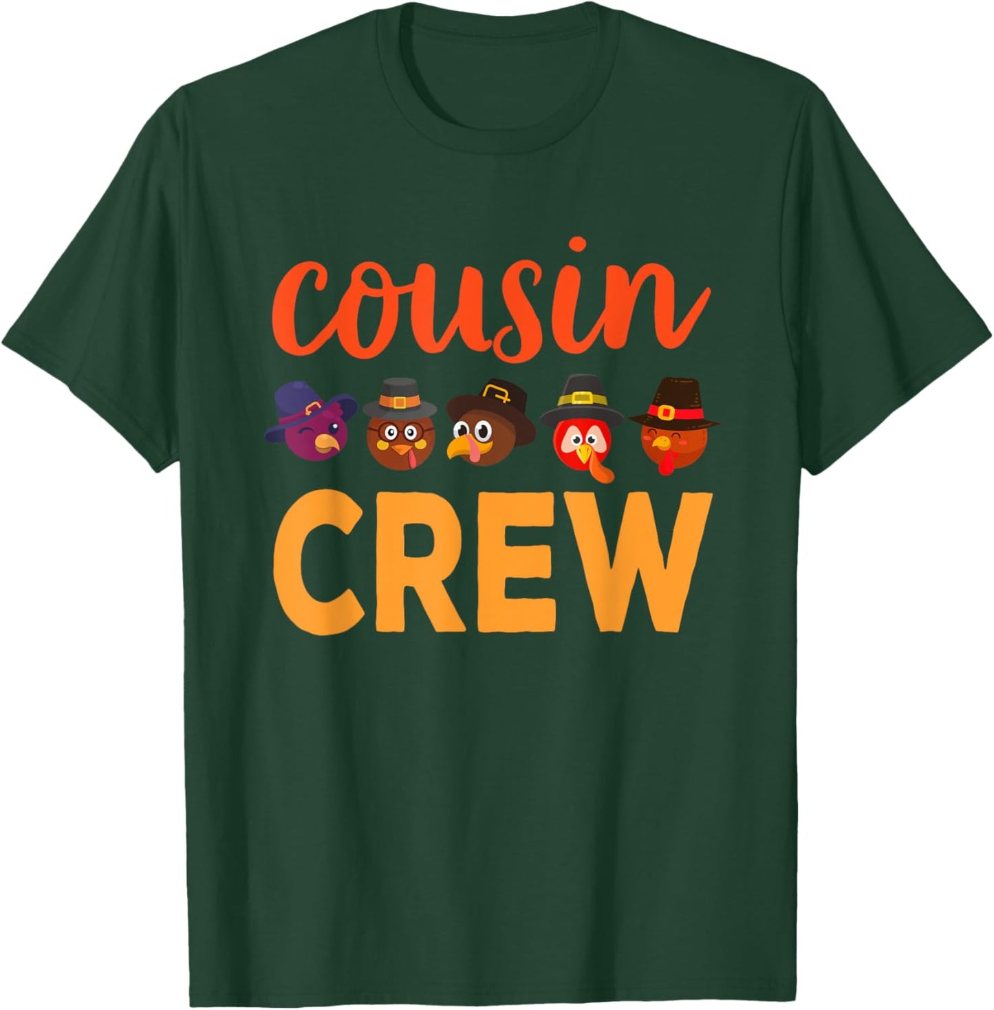 Cousins Crew Thanksgiving Shirt for Boys Girls Kid Toddler T-Shirt - T-Shirt | Forest