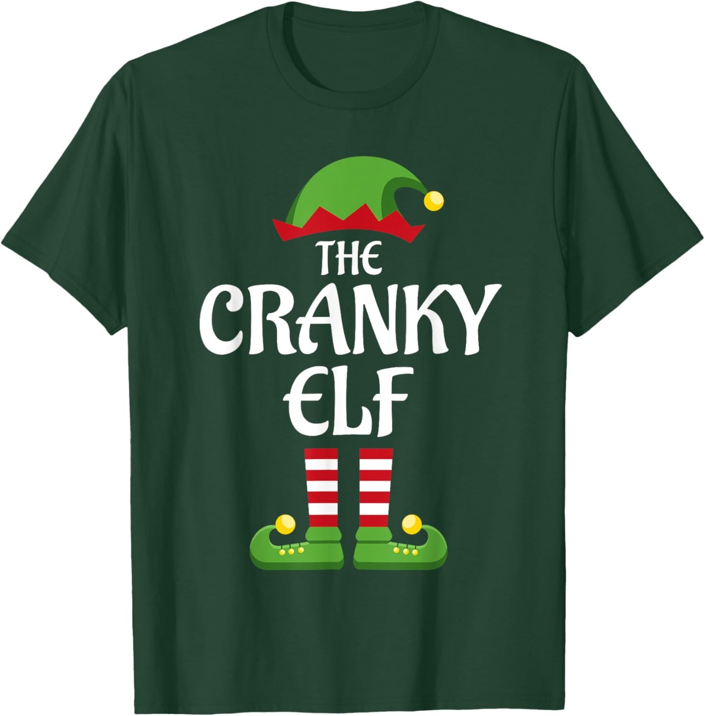 Cranky Elf Family Matching Group Christmas T-Shirt - T-Shirt | Forest
