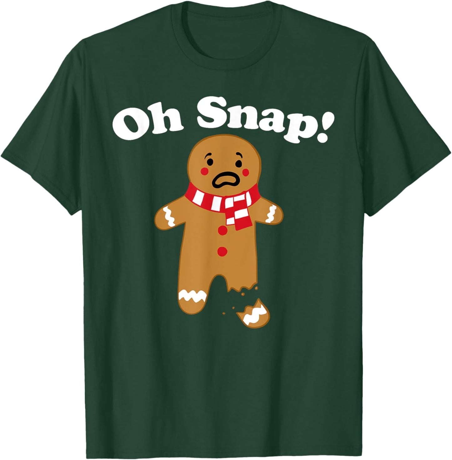 Oh Snap gingerbread man broken leg gingerbread Oh Snap T-Shirt - T-Shirt | Forest