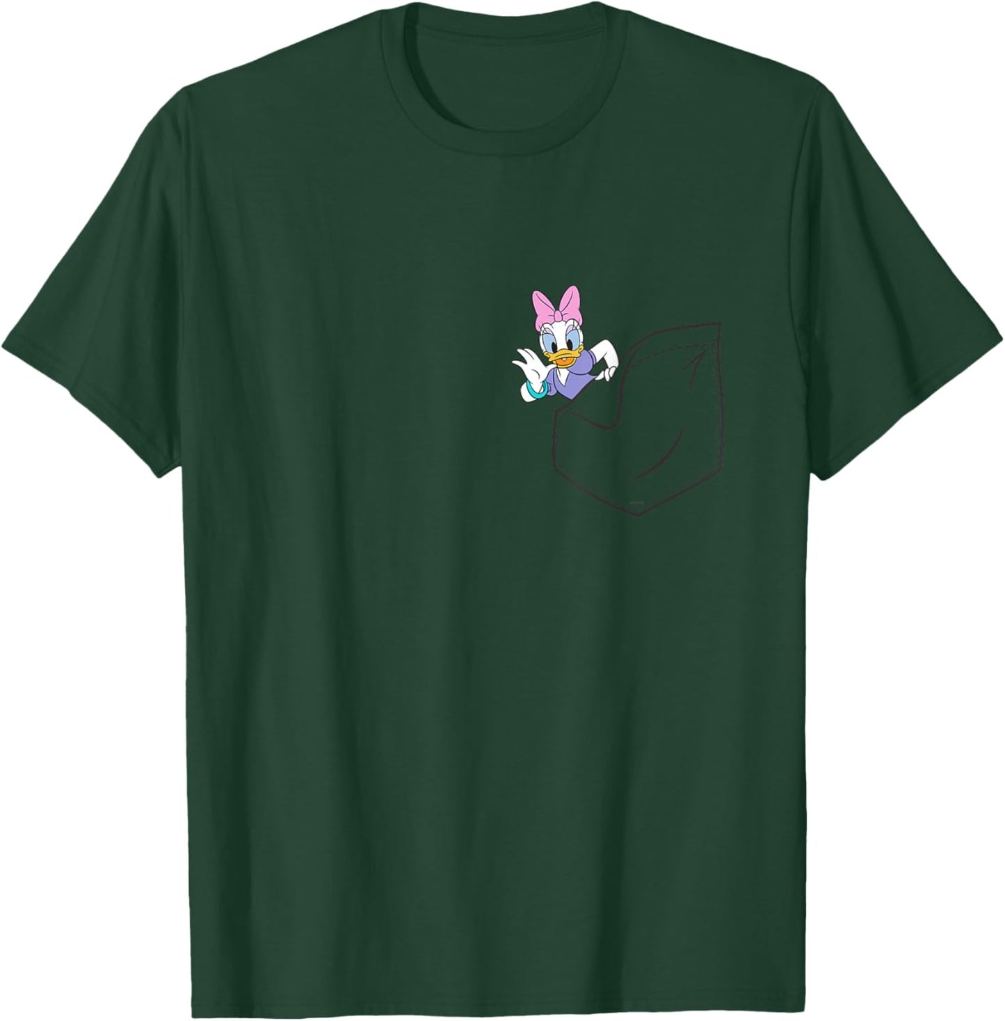Disney Mickey & Friends Daisy Duck Small Pocket T-Shirt - T-Shirt | Forest