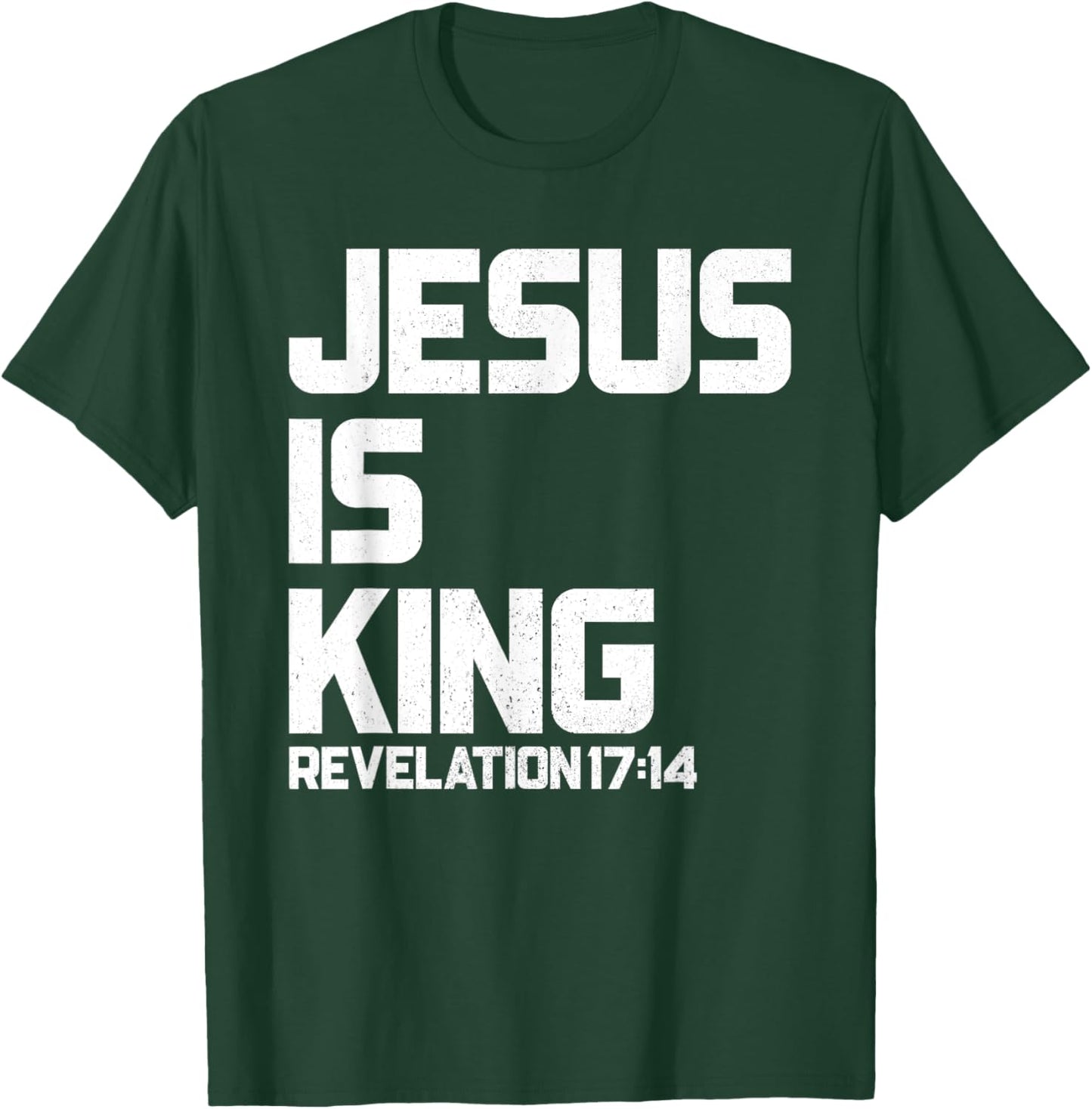 Jesus is King Revelation 17 14 Bible Verse & Women T-Shirt - T-Shirt | Forest