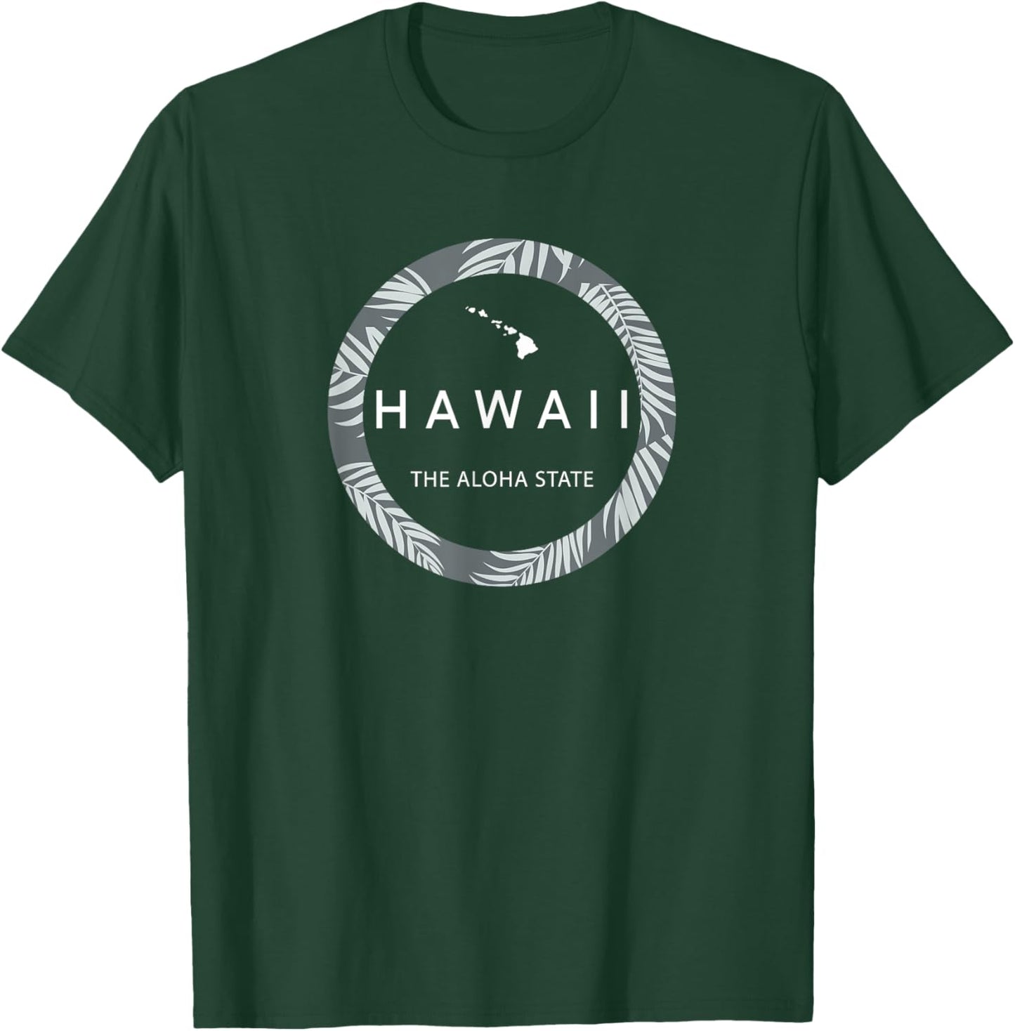 Hawaii The Aloha State - Aloha Hawaiian Palm Tree Ohana ! T-Shirt - T-Shirt | Forest