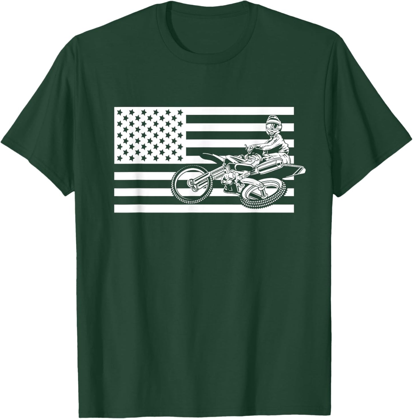 Motocross Dirt Bike Apparel - Dirt Bike Motocross T-Shirt - T-Shirt | Forest