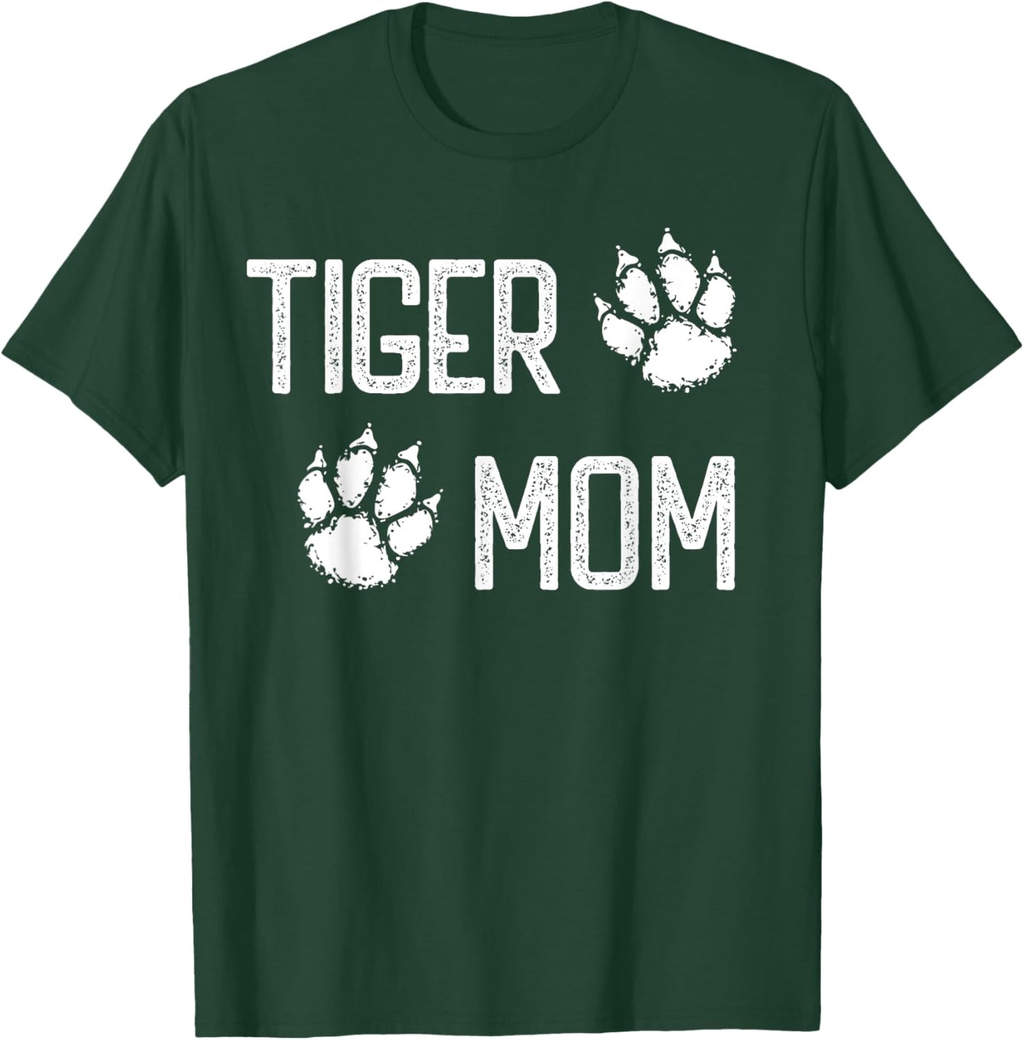 Halloween Tiger mom paw print footprint tigers lover cute T-Shirt - T-Shirt | Forest