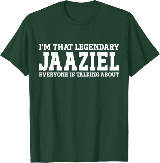Jaaziel Personal Name First Name Funny Jaaziel T-Shirt - T-Shirt | Forest