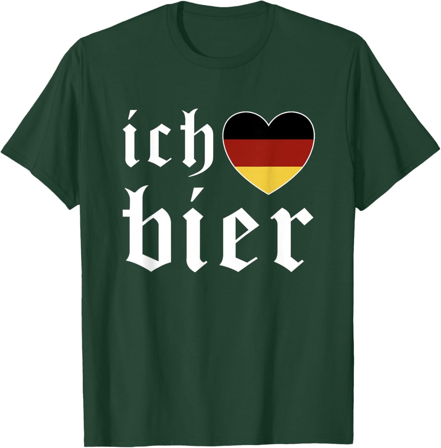 Ich Liebe Bier German Flag Oktoberfest Costume Beer Festival T-Shirt - T-Shirt | Forest