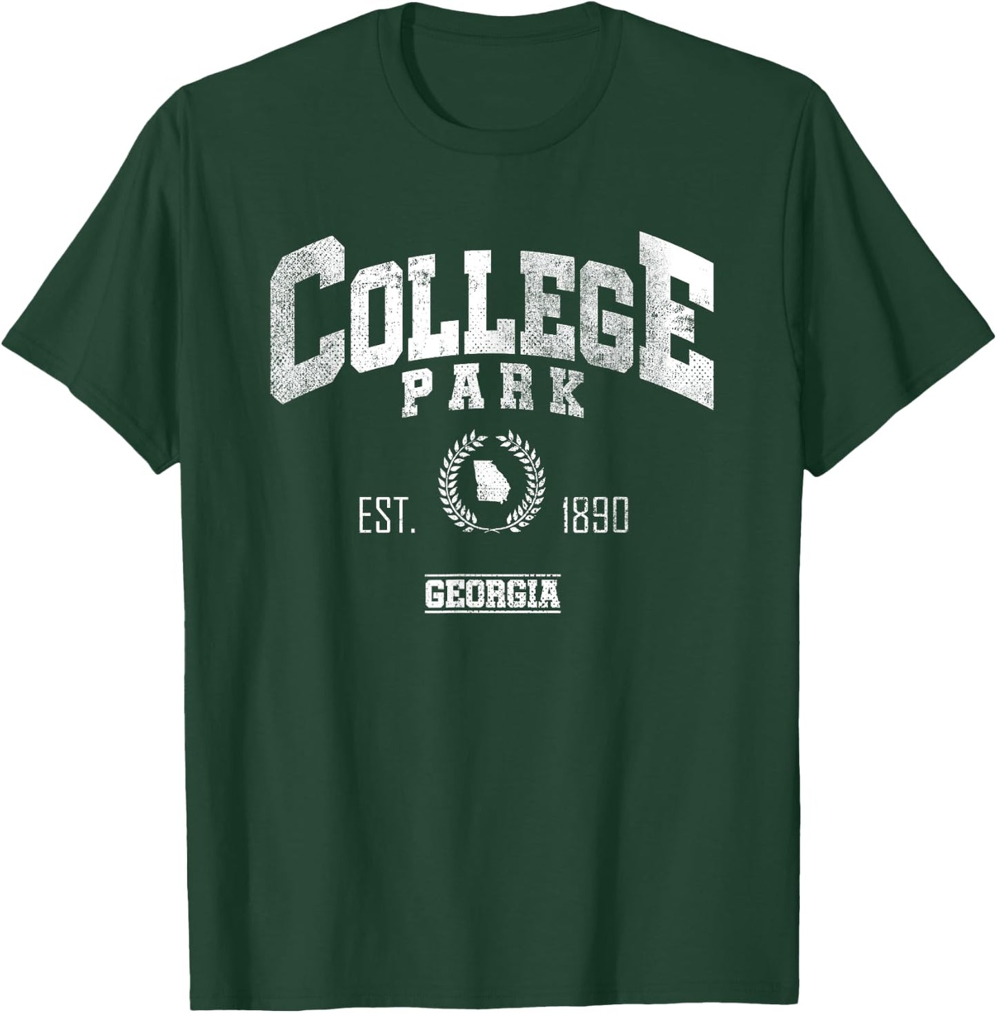 College Park GA | Georgia | Vintage Throwback T-Shirt - T-Shirt | Forest