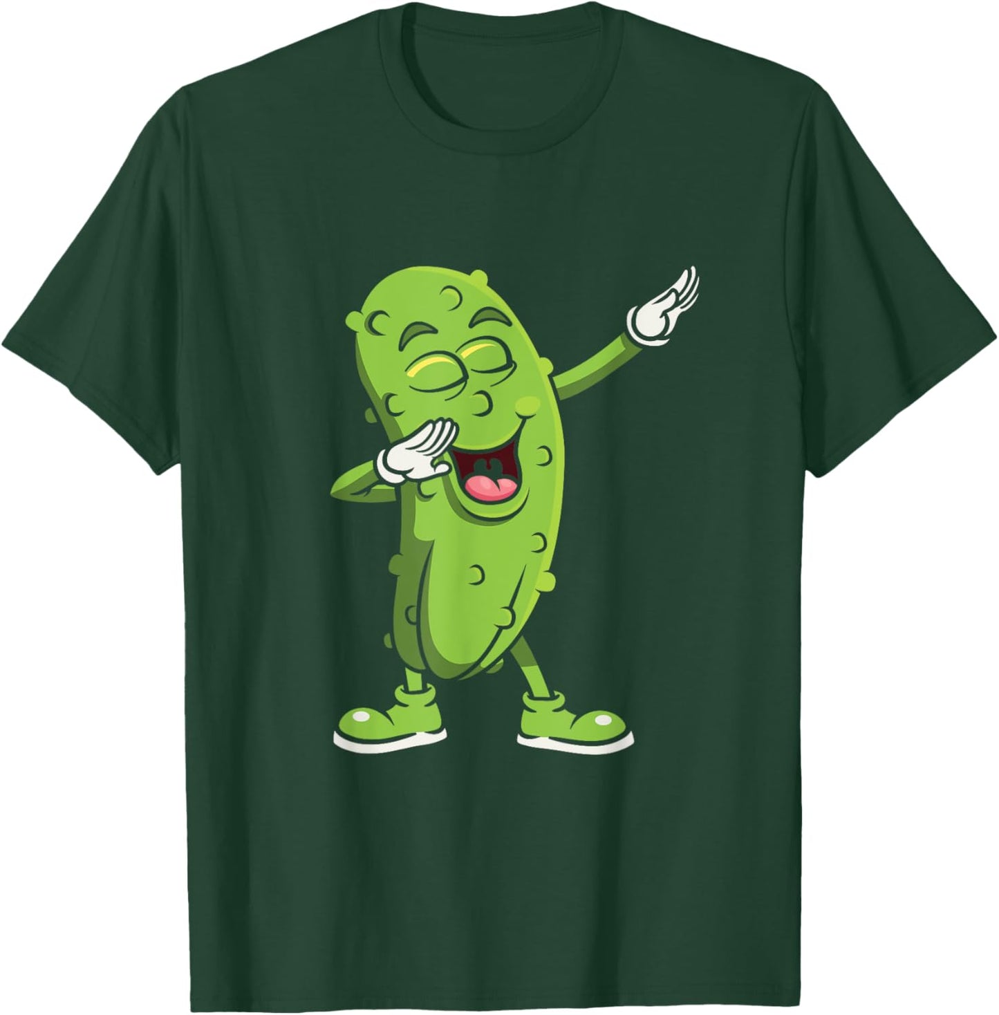 Dabbing Pickle - Cucumber Vegetarian Vegan Pickles Lover T-Shirt - T-Shirt | Forest