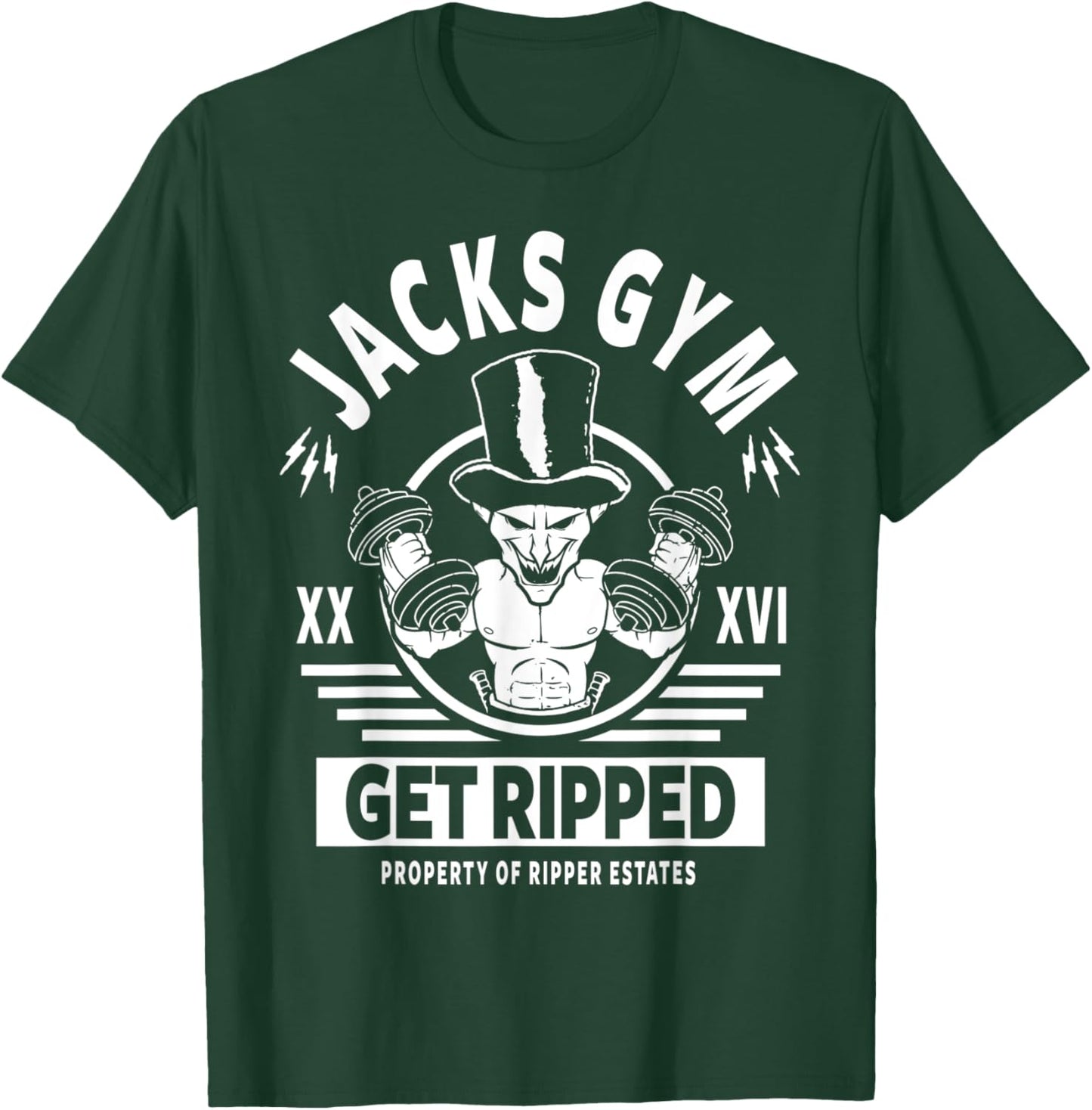 Jack The Ripper Fitness & Exercise Gym Motivation Workout T-Shirt - T-Shirt | Forest