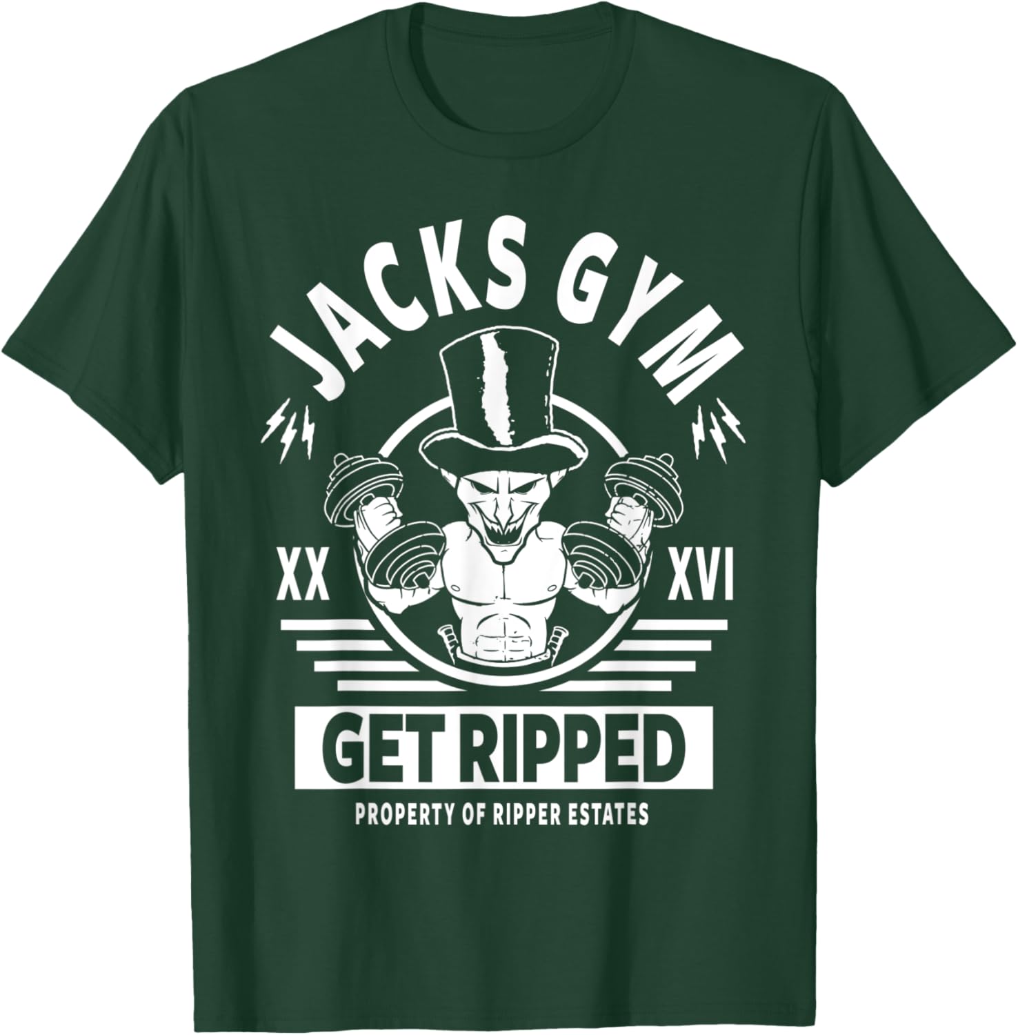 Jack The Ripper Fitness & Exercise Gym Motivation Workout T-Shirt - T-Shirt | Forest