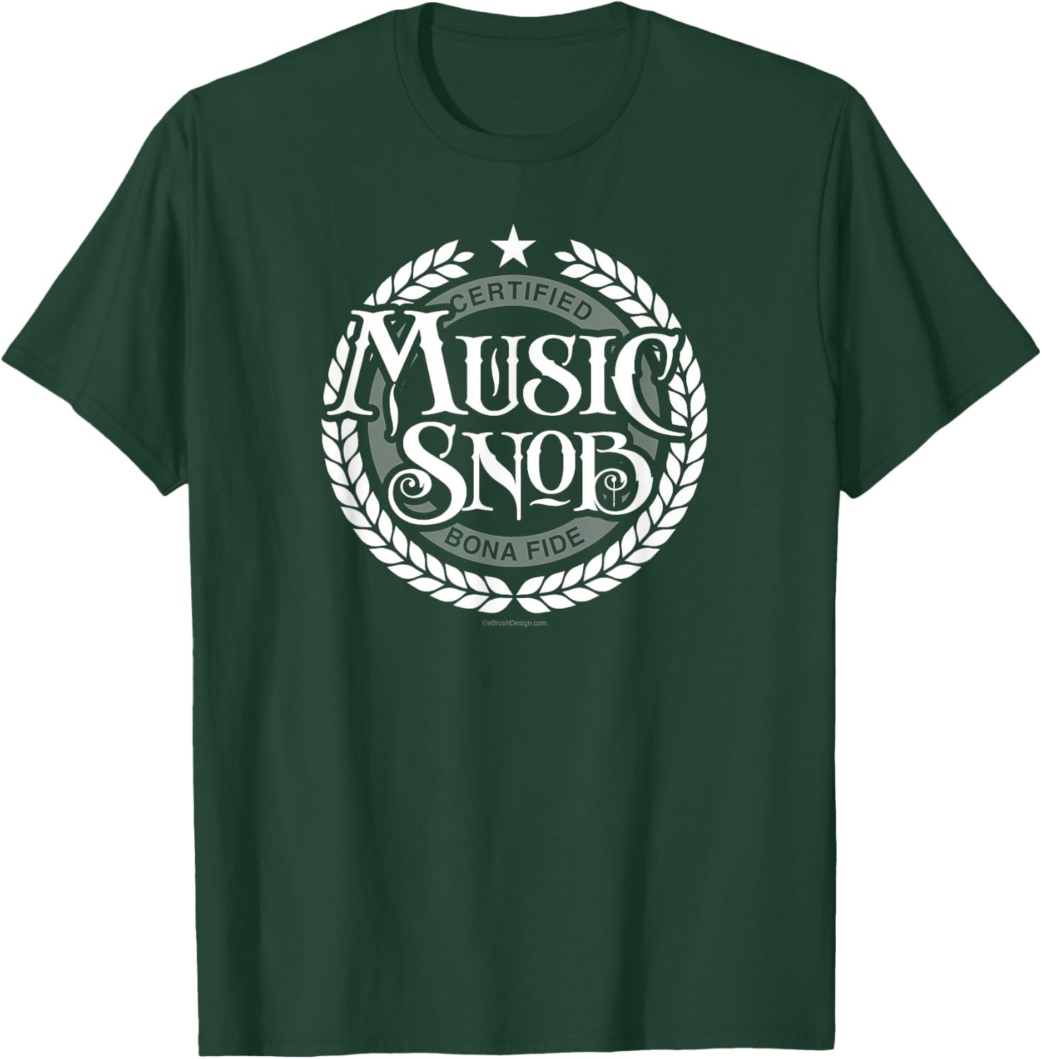 Music Snob - funny music lover T-Shirt - T-Shirt | Forest