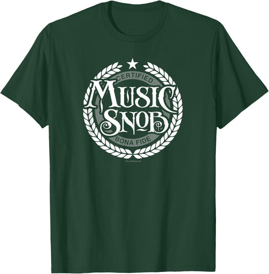 Music Snob - funny music lover T-Shirt - T-Shirt | Forest