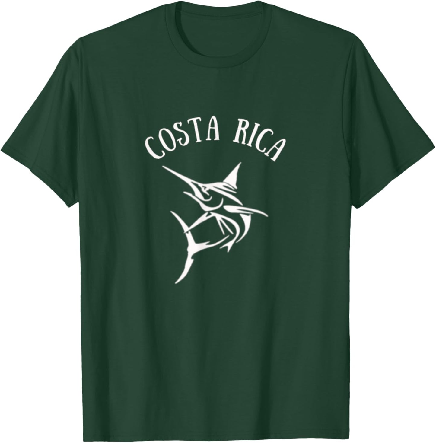 Costa Rica Deep Sea Fishing Jumping Marlin T-Shirt - T-Shirt | Forest