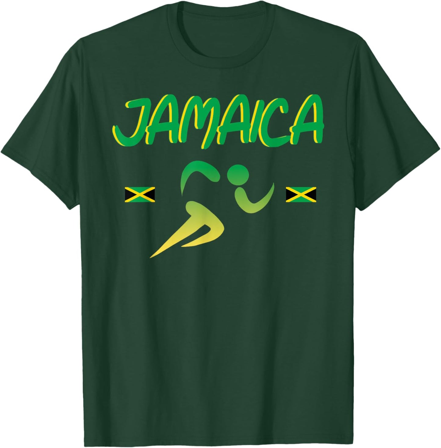 Jamaica Pride Track and Field Running 2021 Souvenir T-Shirt - T-Shirt | Forest