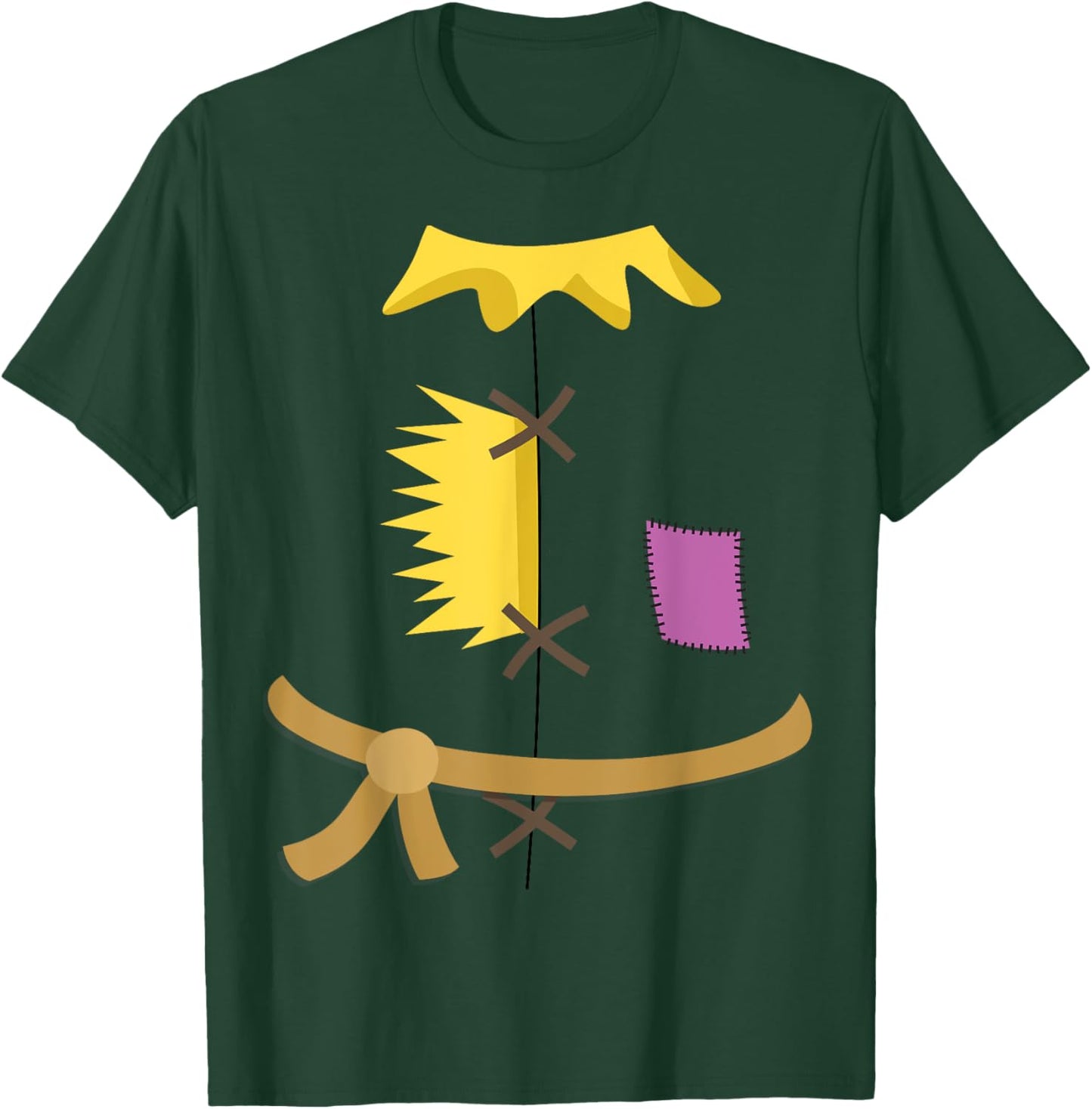 Scarecrow Costume Halloween Wizard of Oz Patch Vintage T-Shirt - T-Shirt | Forest