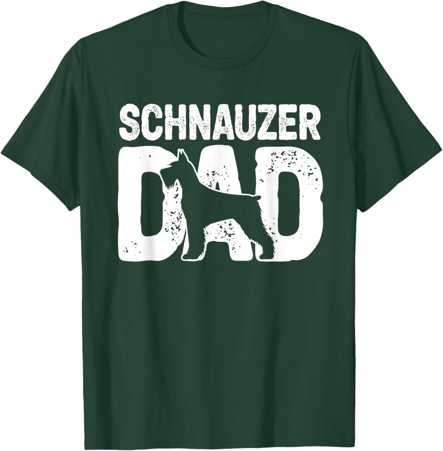 Funny Schnauzer Dad Dog Lover Schnauzer Father Dog Owner T-Shirt - T-Shirt | Forest