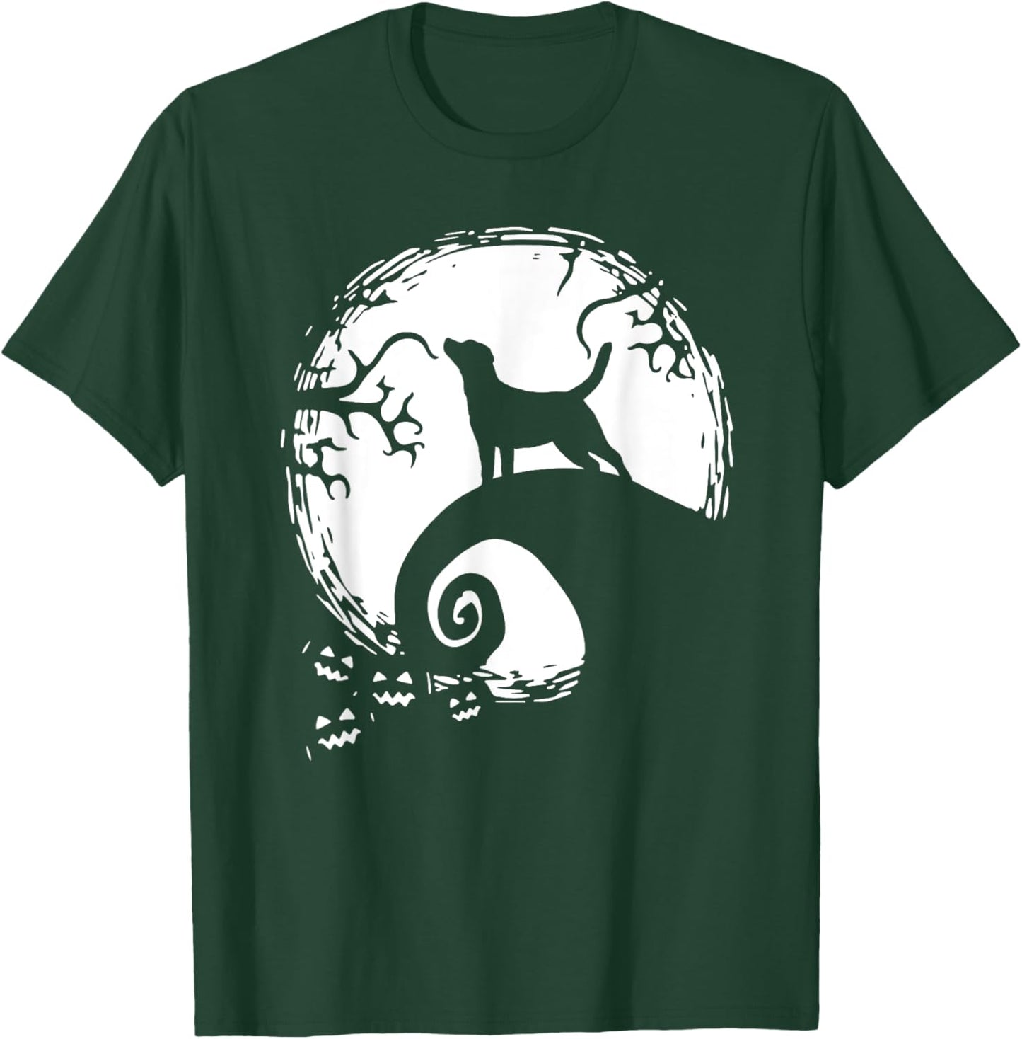 Labrador Retriever And Moon Halloween T-Shirt - T-Shirt | Forest
