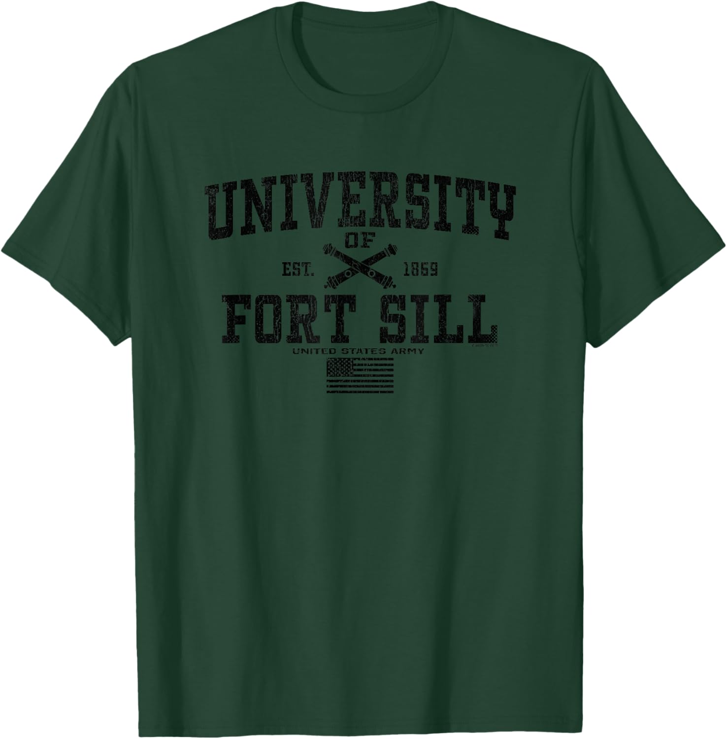 University of Fort Sill - Army Artillery School, Oklahoma T-Shirt - T-Shirt | Forest