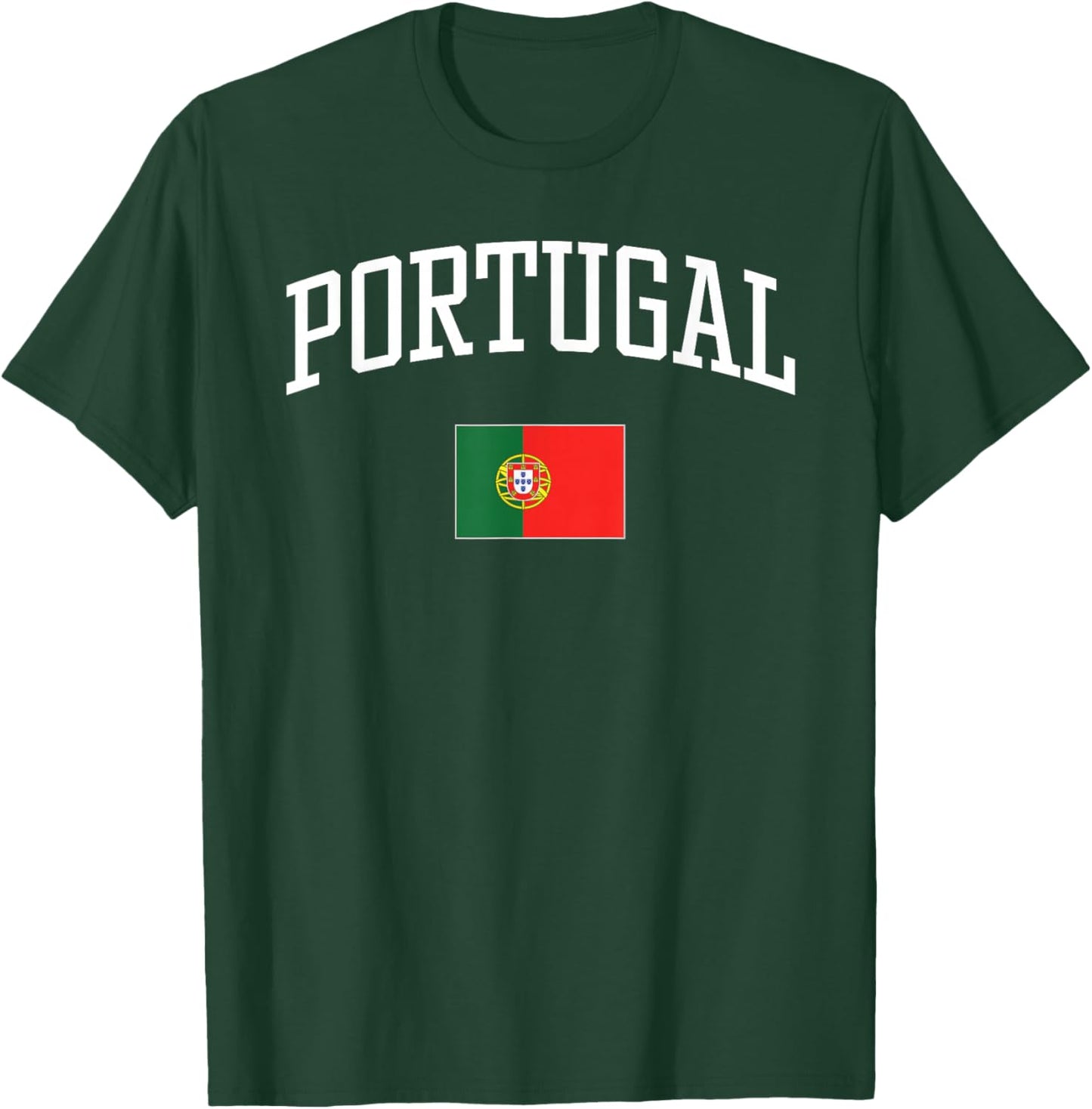 Vintage Flag of Portugal Love Your Country T-Shirt - T-Shirt | Forest