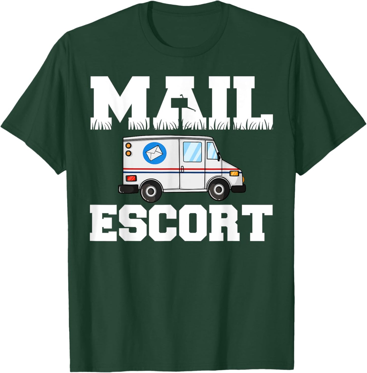 Postal Service Mailman US Postman Worker T-Shirt - T-Shirt | Forest