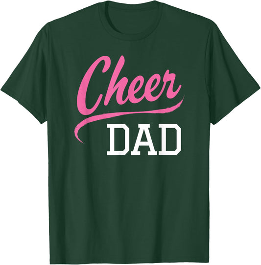 Cheer Dad Cheerleading Pink T-Shirt - T-Shirt | Forest