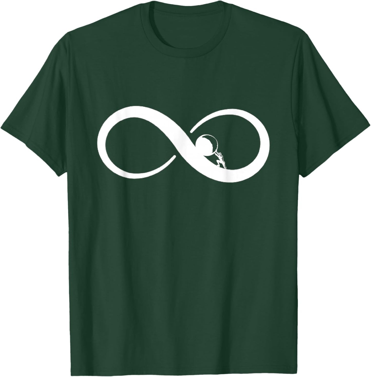 Sisyphus Infinity Symbol T-Shirt - T-Shirt | Forest