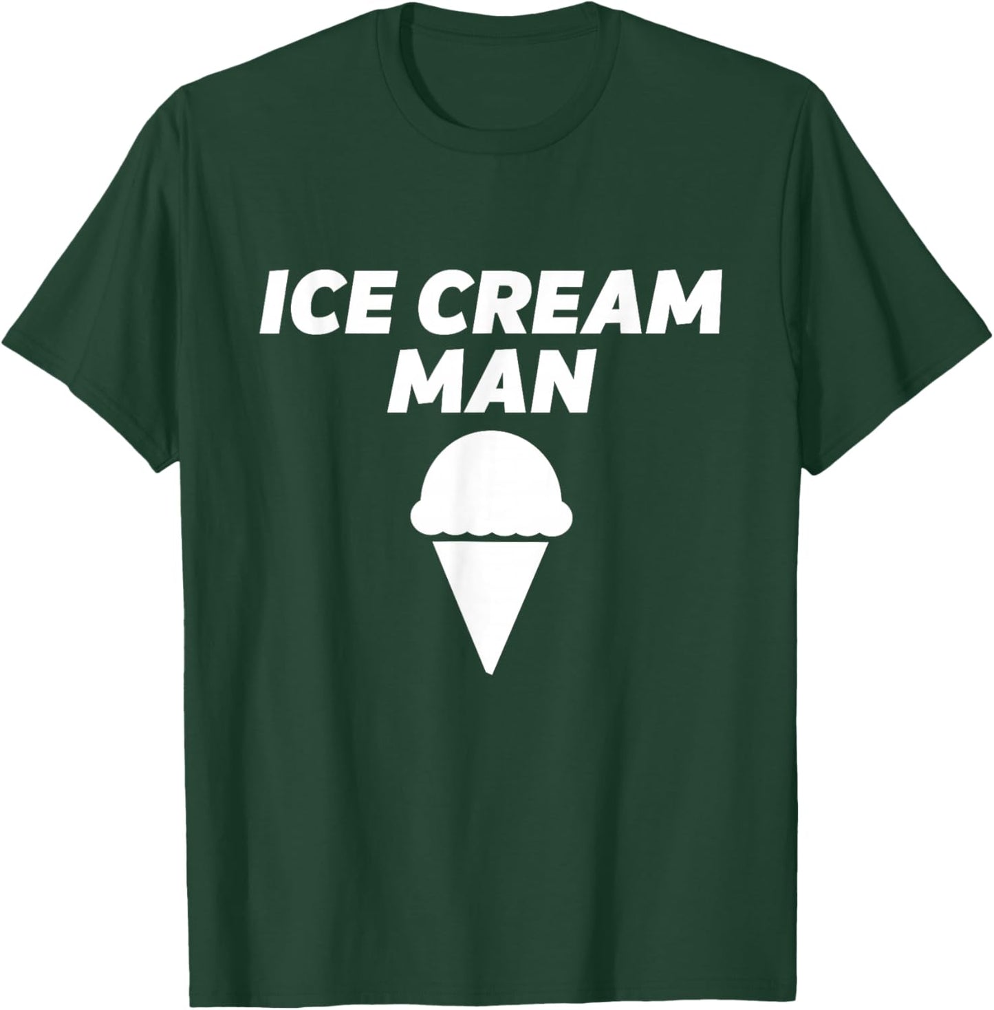 Ice Cream Man Costume Vanilla Soft Serve Ice Cream Costume T-Shirt - T-Shirt | Forest