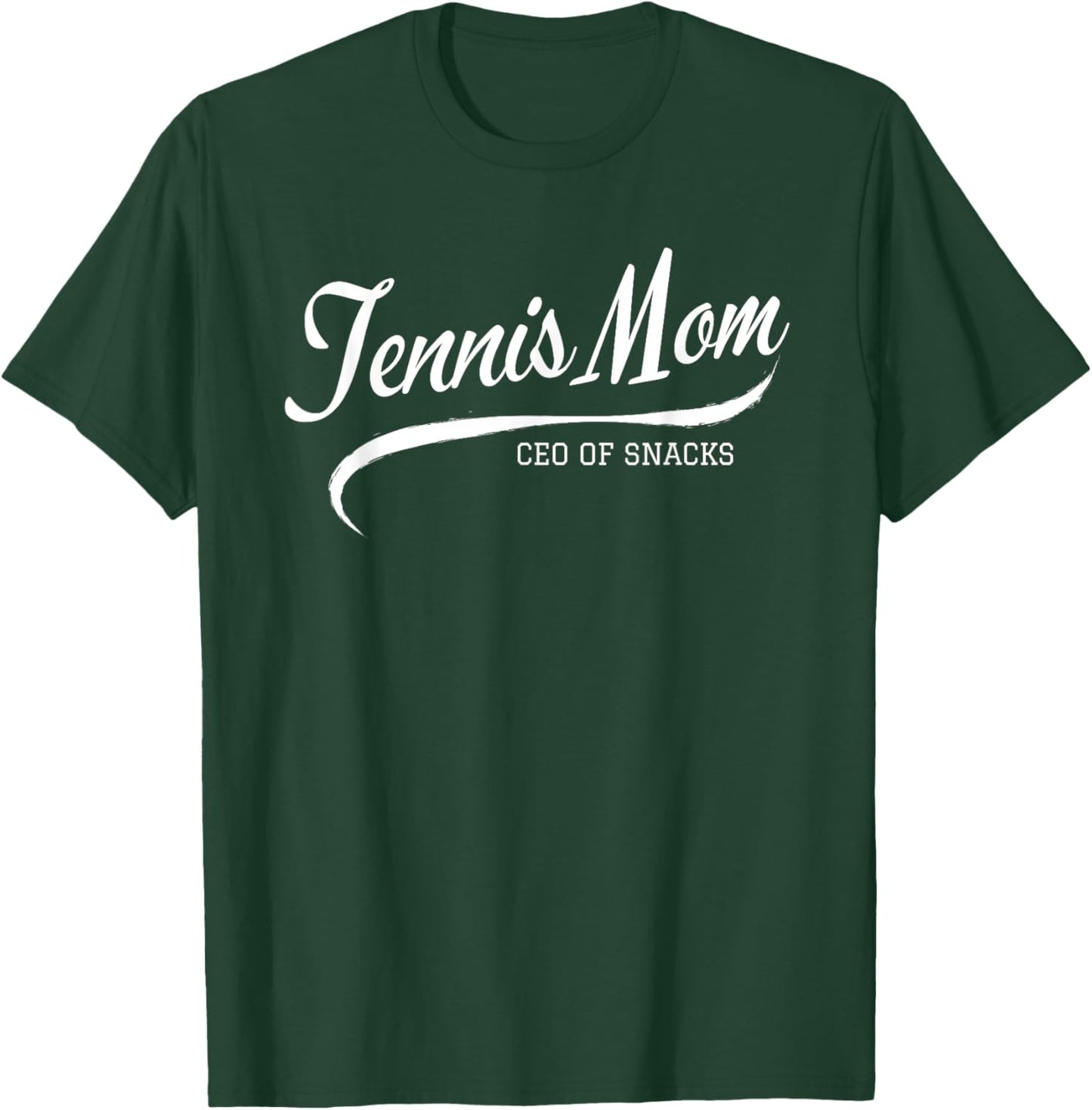 Women’s Tennis Mom Proud Tennis Mama Game Day Snack T-Shirt - T-Shirt | Forest