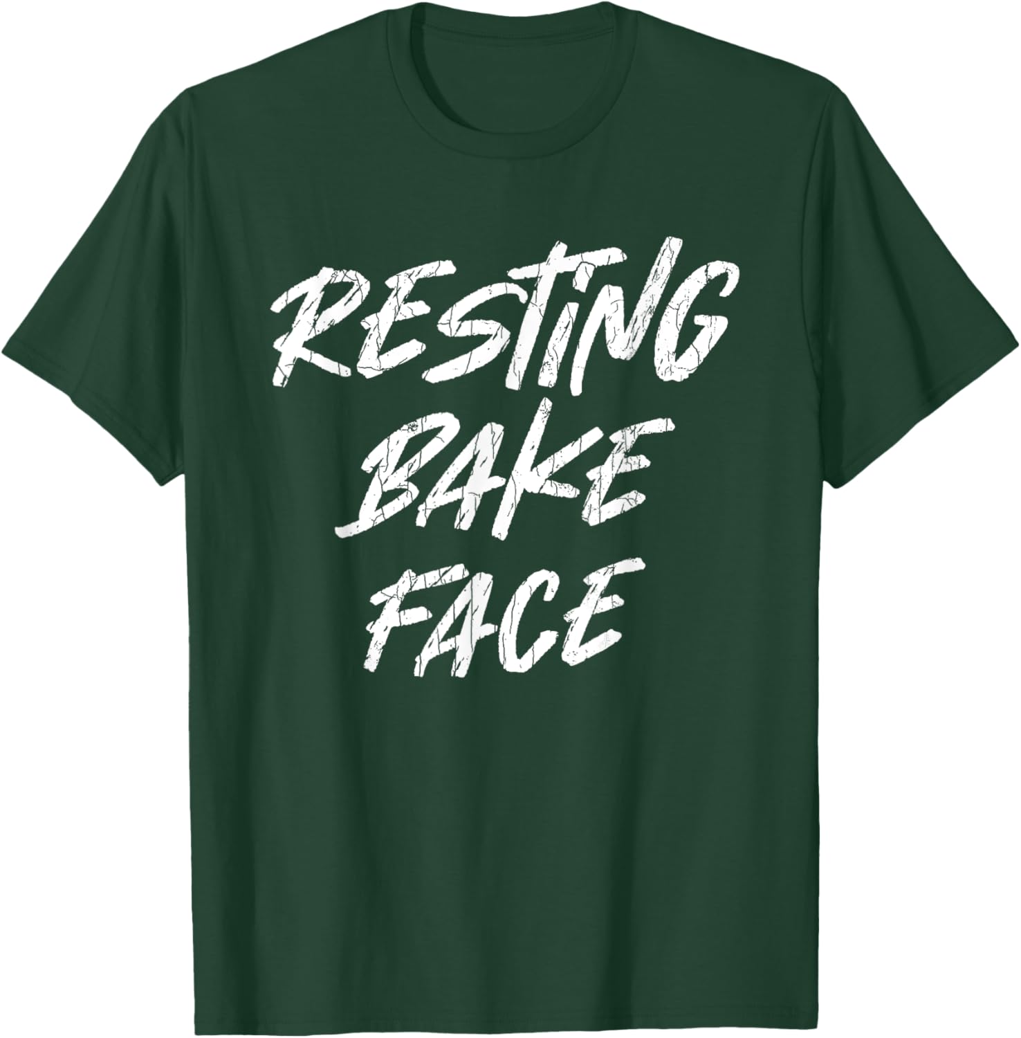 Resting Bake Face Funny Baker Baking Cookie Lover Graphic T-Shirt - T-Shirt | Forest