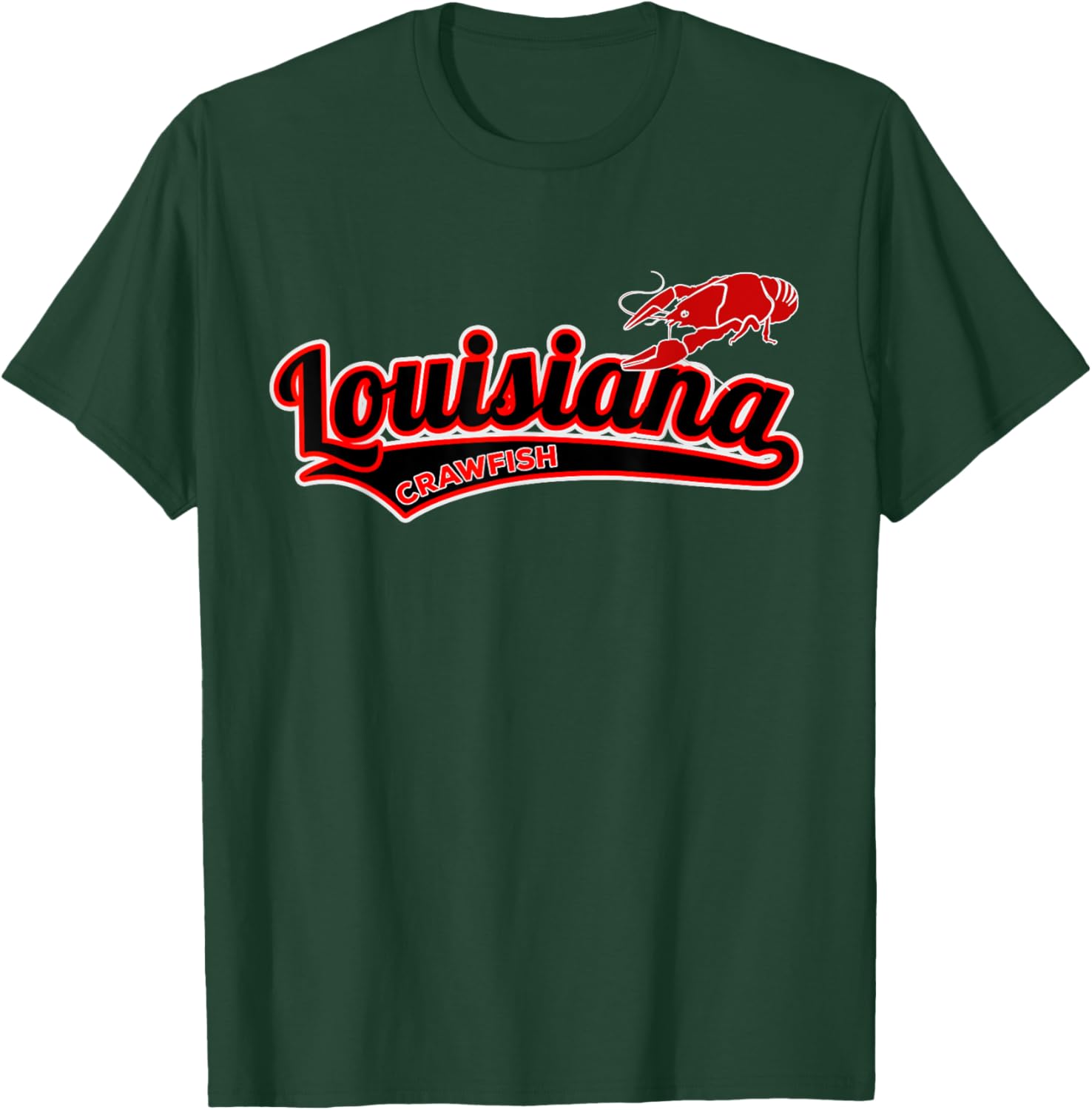 Louisiana Crawfish Funny College Boil Crew T-Shirt - T-Shirt | Forest