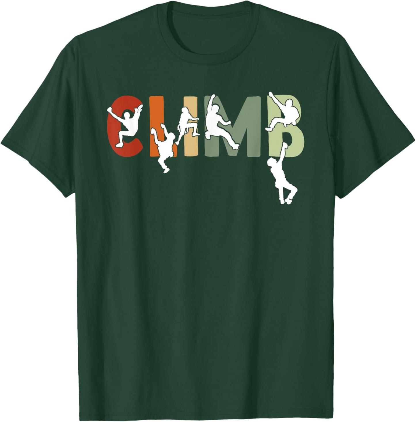 Vintage Climbing Bouldering Rock Climber Climbing T-Shirt - T-Shirt | Forest