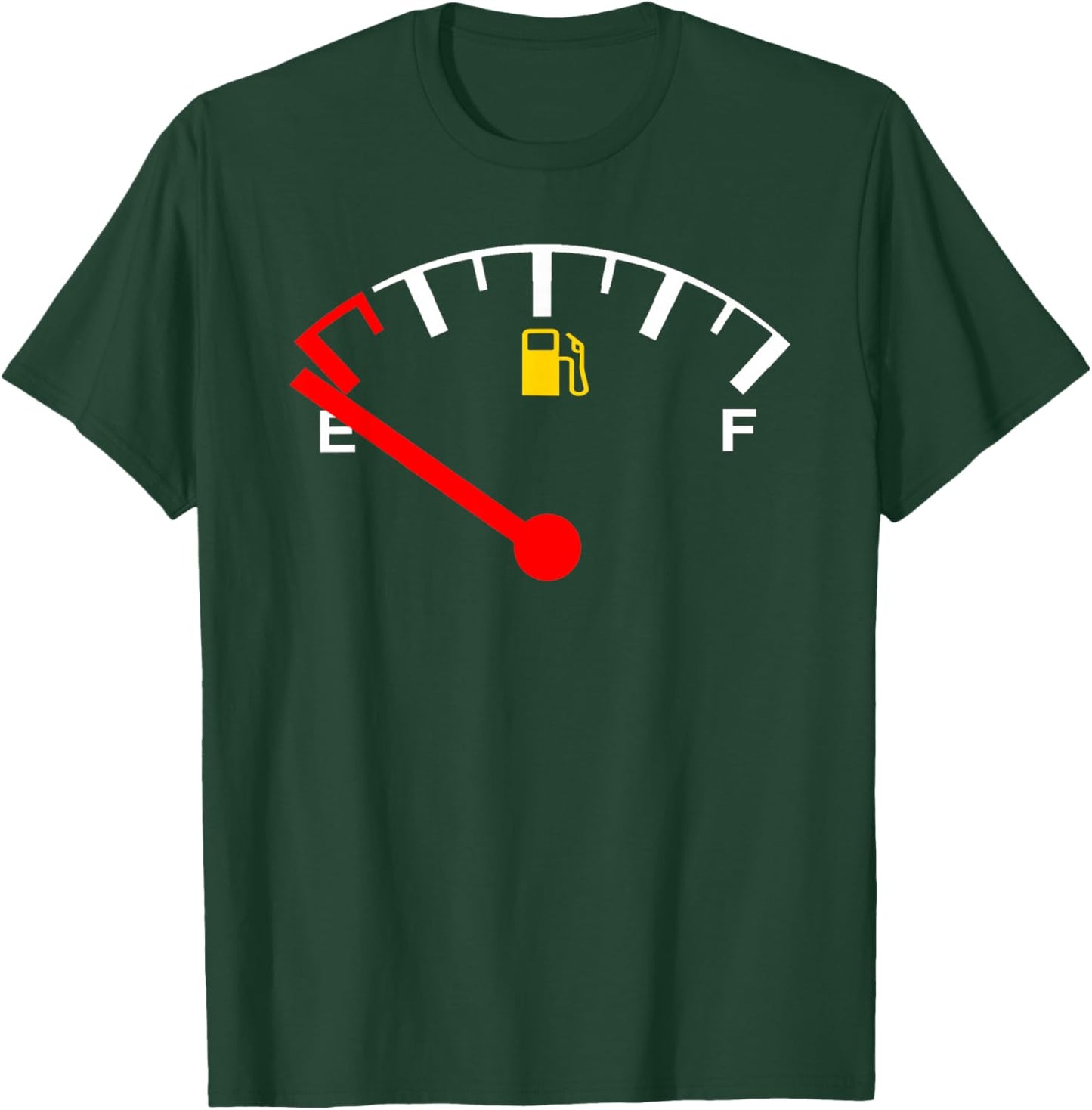Gas Fuel Gauge Car Truck Empty Full Tank T-Shirt - T-Shirt | Forest