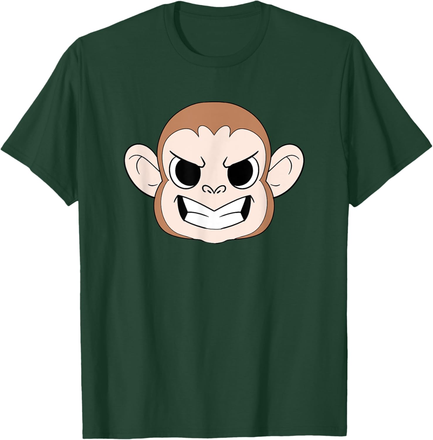 Cool Angry Monkey - Ape - Funny - Meme - Graphic - Ferocious T-Shirt - T-Shirt | Forest