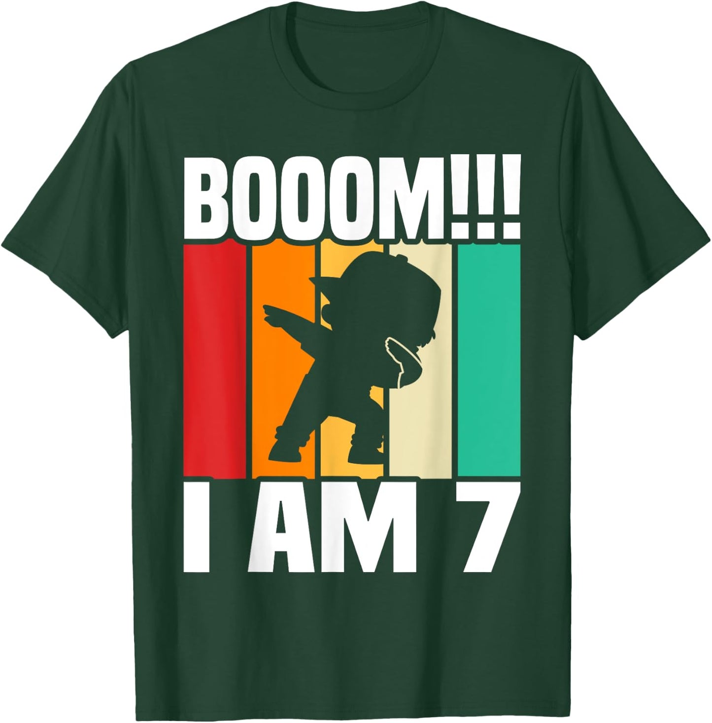 Dabbing Birthday 7 Years Old Birthday Outfit Boys T-Shirt - T-Shirt | Forest