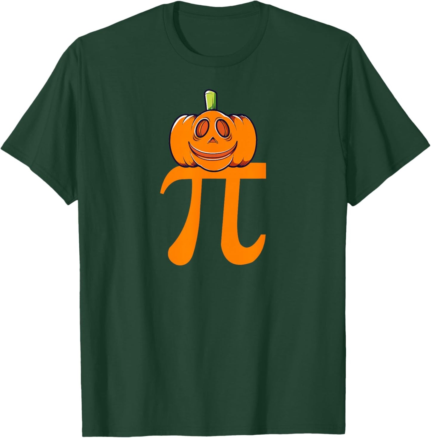 Pumpkin Pi | Pie Math T-Shirt - T-Shirt | Forest