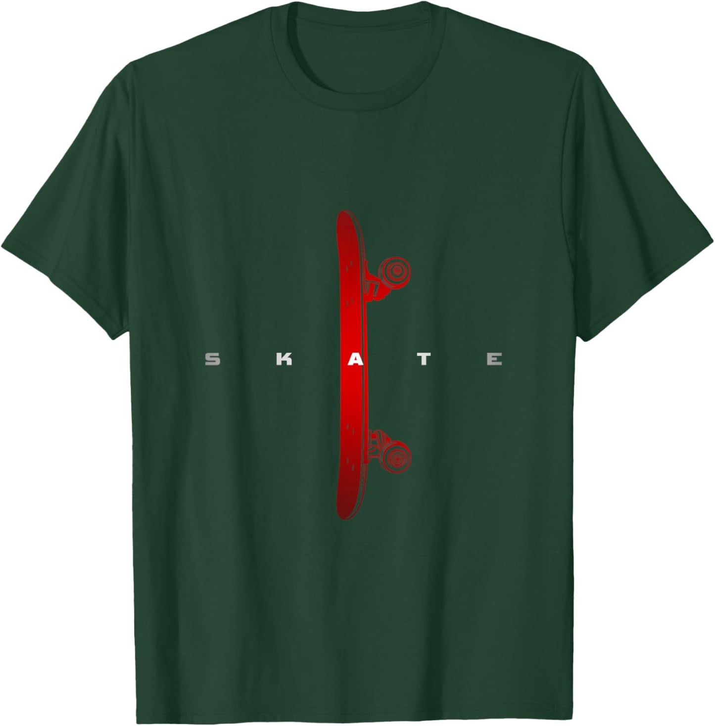 Skateboarding Skateboard Apparel - Skateboarder Skateboard T-Shirt - T-Shirt | Forest