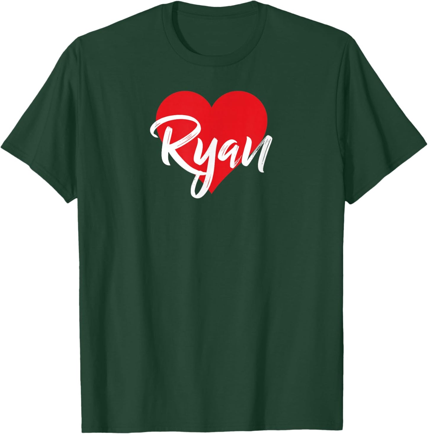 I Love Ryan First Name I Heart Named T-Shirt - T-Shirt | Forest