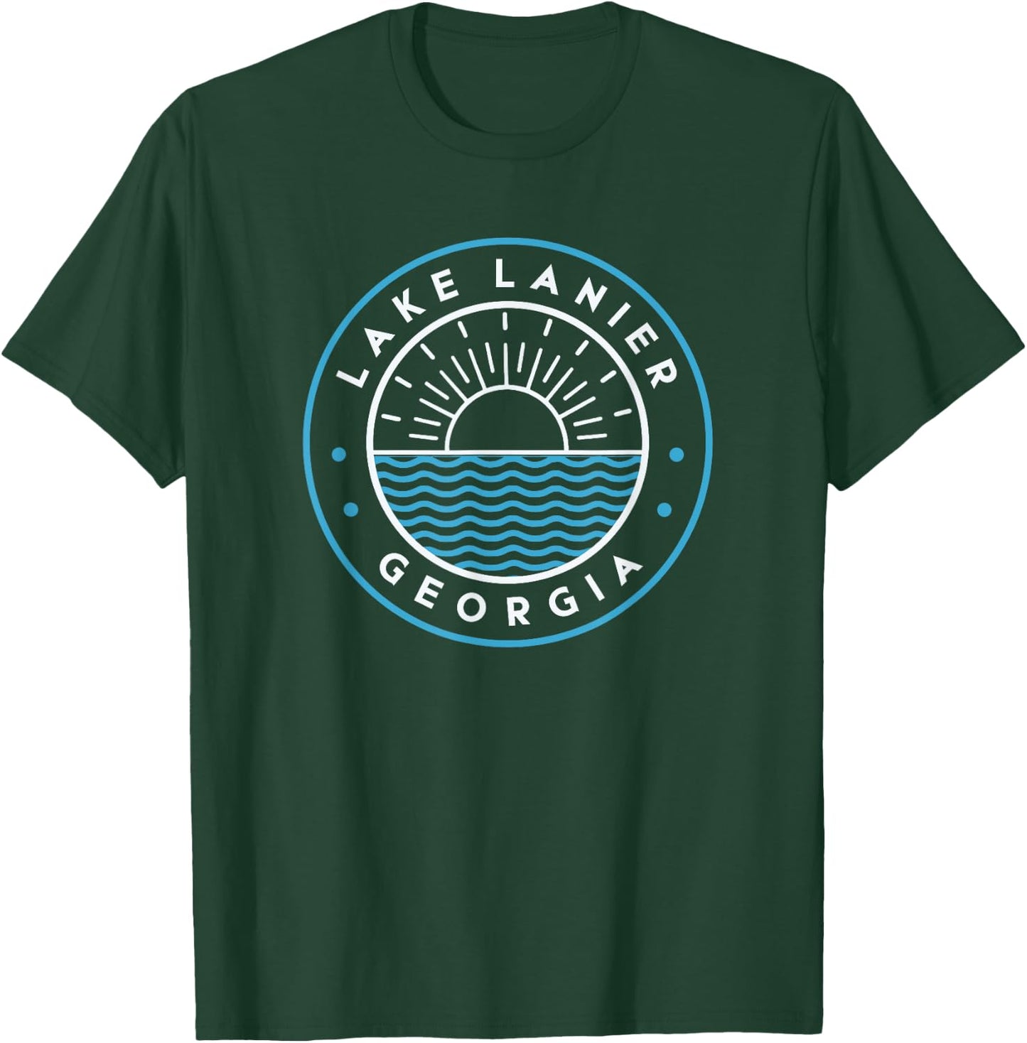 Lake Lanier Georgia Outdoors Vintage T-Shirt - T-Shirt | Forest