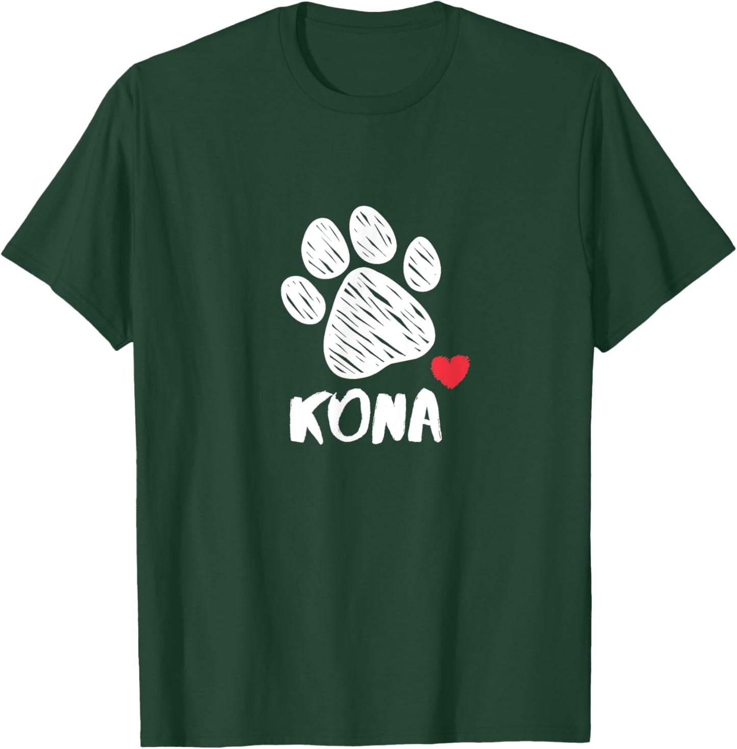 Kona My Dog Kona I love My Dog Kona Puppy Love Dog Lover Women Girls Kids T-Shirt - T-Shirt | Forest