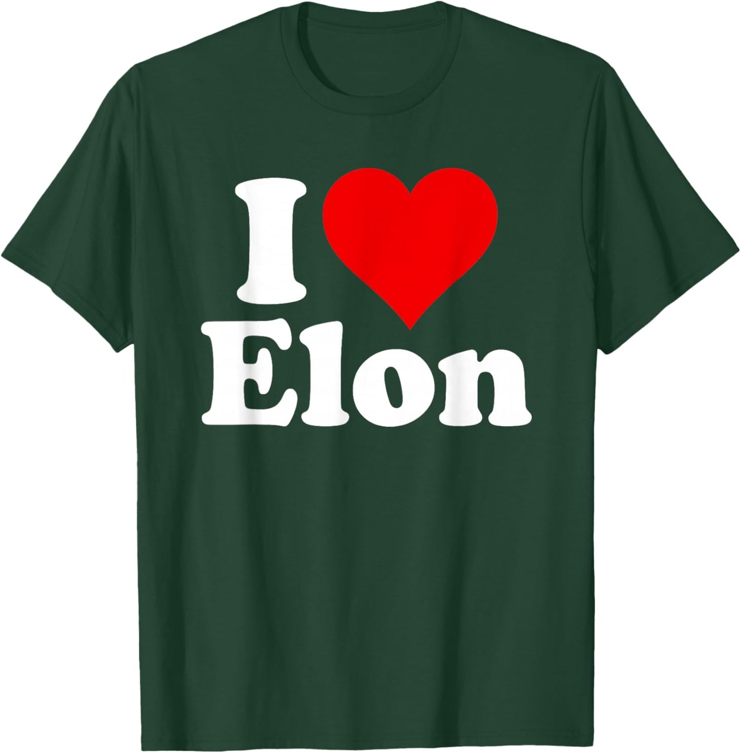 I Love Heart Elon North Carolina T-Shirt - T-Shirt | Forest