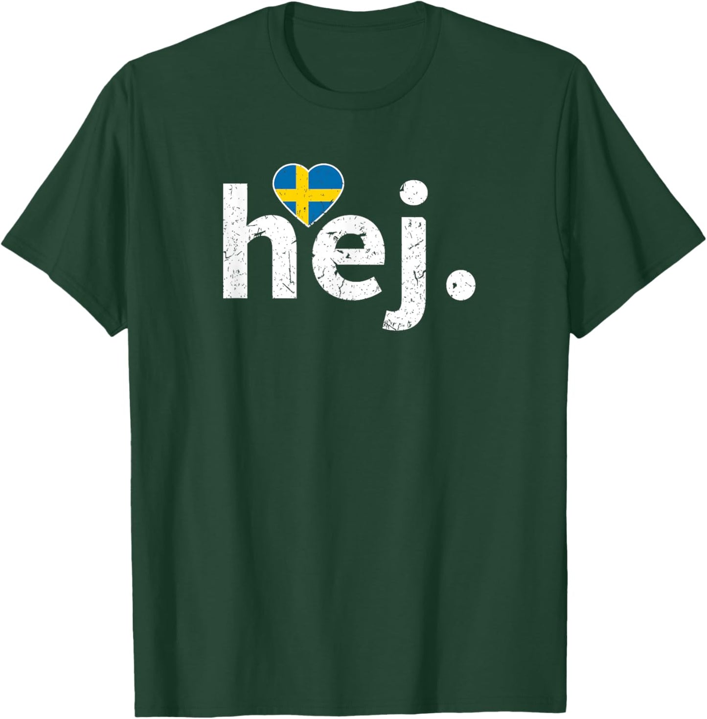 Hej Swedish T-Shirt - T-Shirt | Forest
